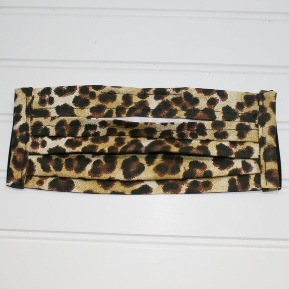 HAND CRAFTED Face Mask Animal Leopard Print Cotton - Adult - Pocket Style - Picture 5 of 12